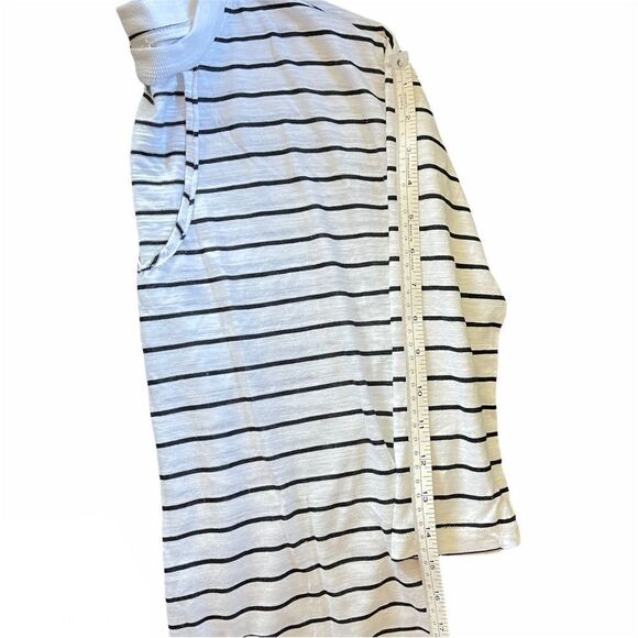Lucky brand cutout striped burnout sheer tee t shirt top EUC XS extra small - Picture 13 of 13